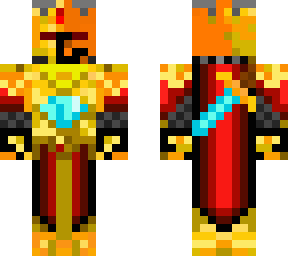 spooky golden red knight