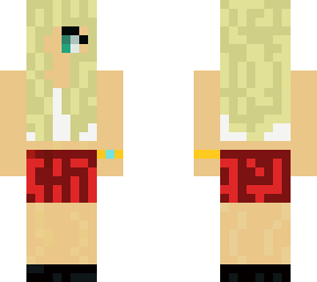 blonde skirt girl