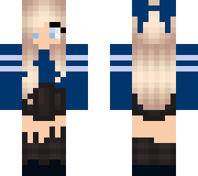 cute blue girl