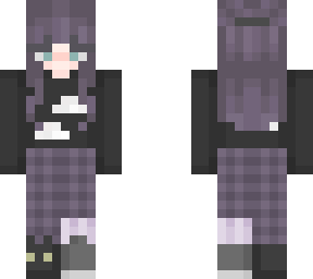 cute purple girl skin