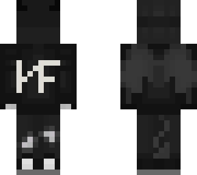 nf angle demon hoodie mask black and white
