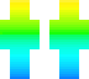 rainbow skin gelb-blau