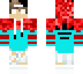 red and blue