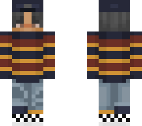 red blue yellow striped t-shirt boy skin