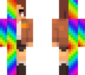 half rainbow, half person,
