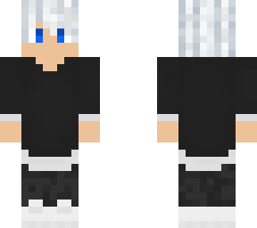 white hair boy - skintober day 13