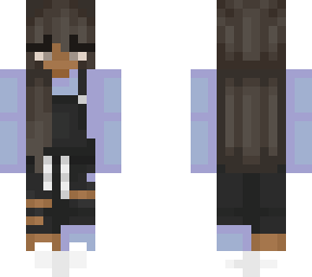 black and blue overalls