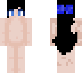 black hair girl skin base ( first skin! ) srry if its bad