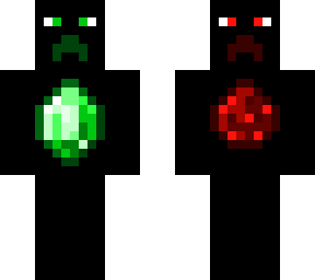 emerald and redstone skin