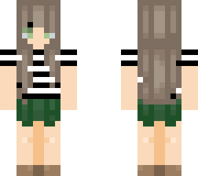 lea rose irl skin with striped shirt
