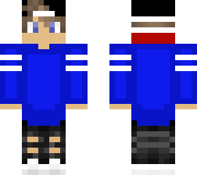 blue hoodie boy