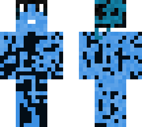 blue scary man