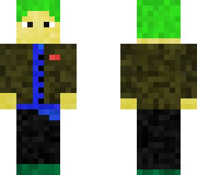 green haired boy