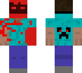 ketchup eyes and arm herobrine