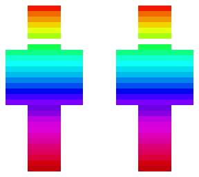 rainbow skin