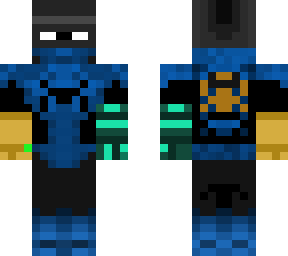 blue spiderman (prismarine glove, infinity gauntlet, spetsnaz helmet