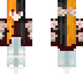 editted flower girl with orange hair