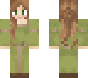 green dress