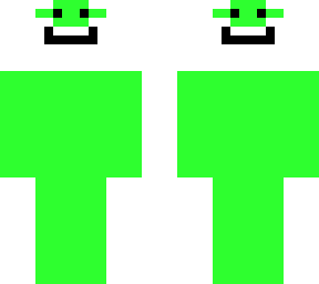 green face man