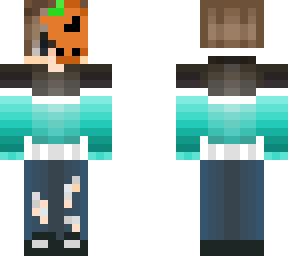 halloween aqua/black hoodie boy