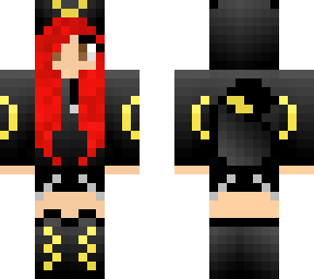 red hair umbreon girl