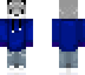 wolf guy wearing a hoodie