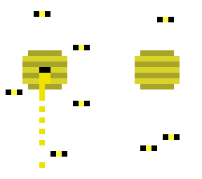 beehive and bees