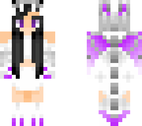 girl with purple dragon costume!