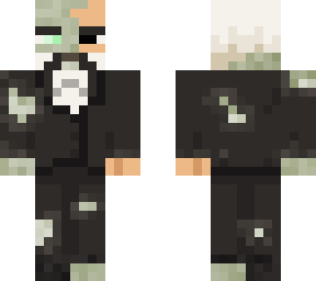 half zombie man