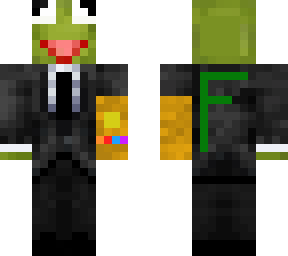 kermit thanos with f on back