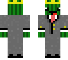 king melon in a suit