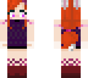 skintober redheaded bunny girl