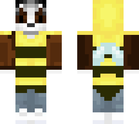striped bee suit dog