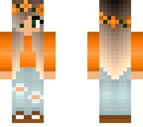 edited autumn girl with flower crown