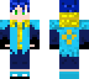 king nanatsu cabelo azul(king nanatsu blue hair)
