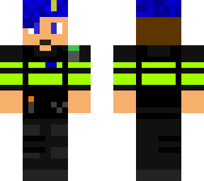 nieuwe verbeterde politie uniform met vuurwapen en baret