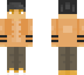 orange & black - skintober day 20
