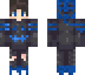 blue pumpkin man