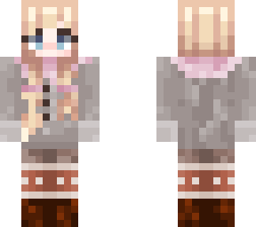 charity, grey sweater, boot socks
