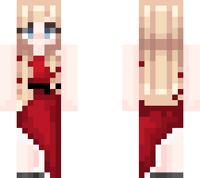 charity, red dress