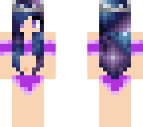 galaxy girl in swimsuit