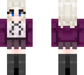 kindness, purple cardigan