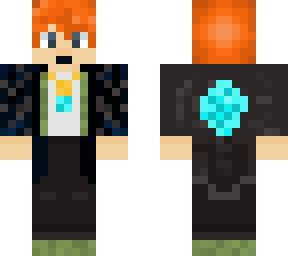red head with jacket