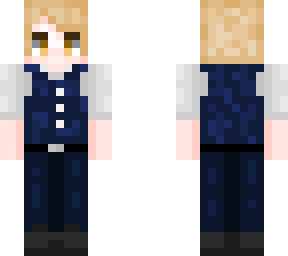 temperence, blue suit