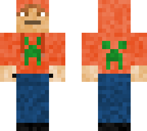 creeper man hoodie hood up