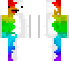 derp half-half  white rainbow