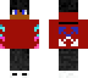 off white red half hoodie