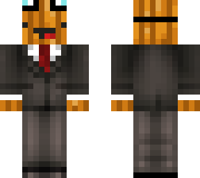 pumpkin man in suit