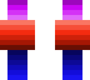 purple, red and blue
