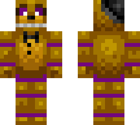 purple guys inside the  golden freddy suit